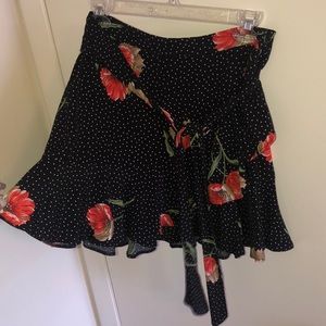 Topshop tie up skirt